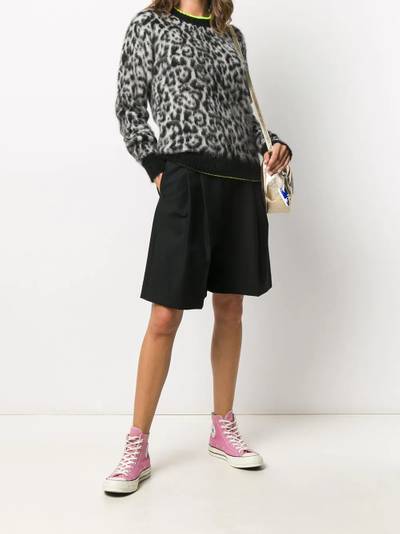 Golden Goose leopard mohair knit jumper outlook