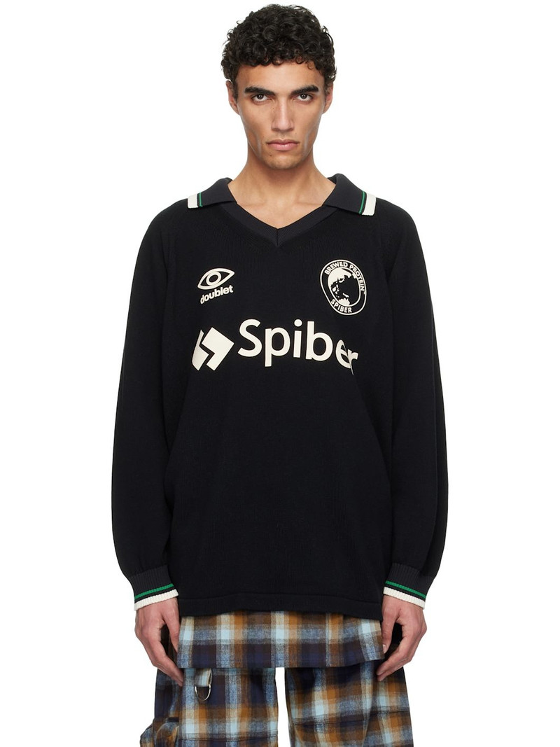 Black Team Spiber Football Sweater - 1