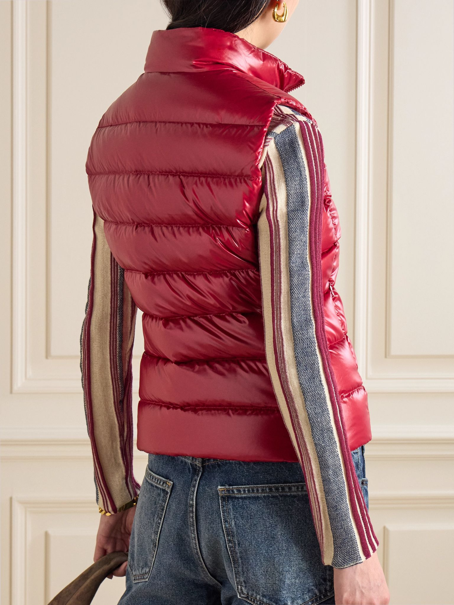 Ghany quilted shell down vest Red - 3