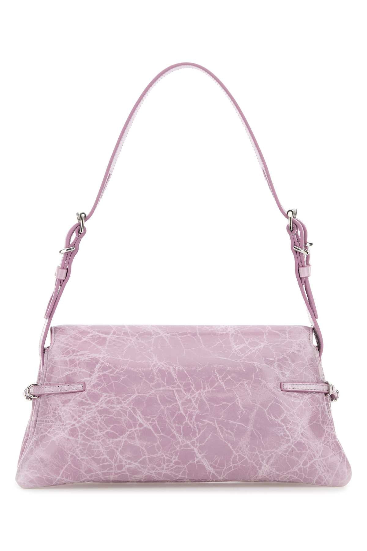 Givenchy Women Lilac Leather Pâ€™Tit Voyou Shoulder Bag - 3