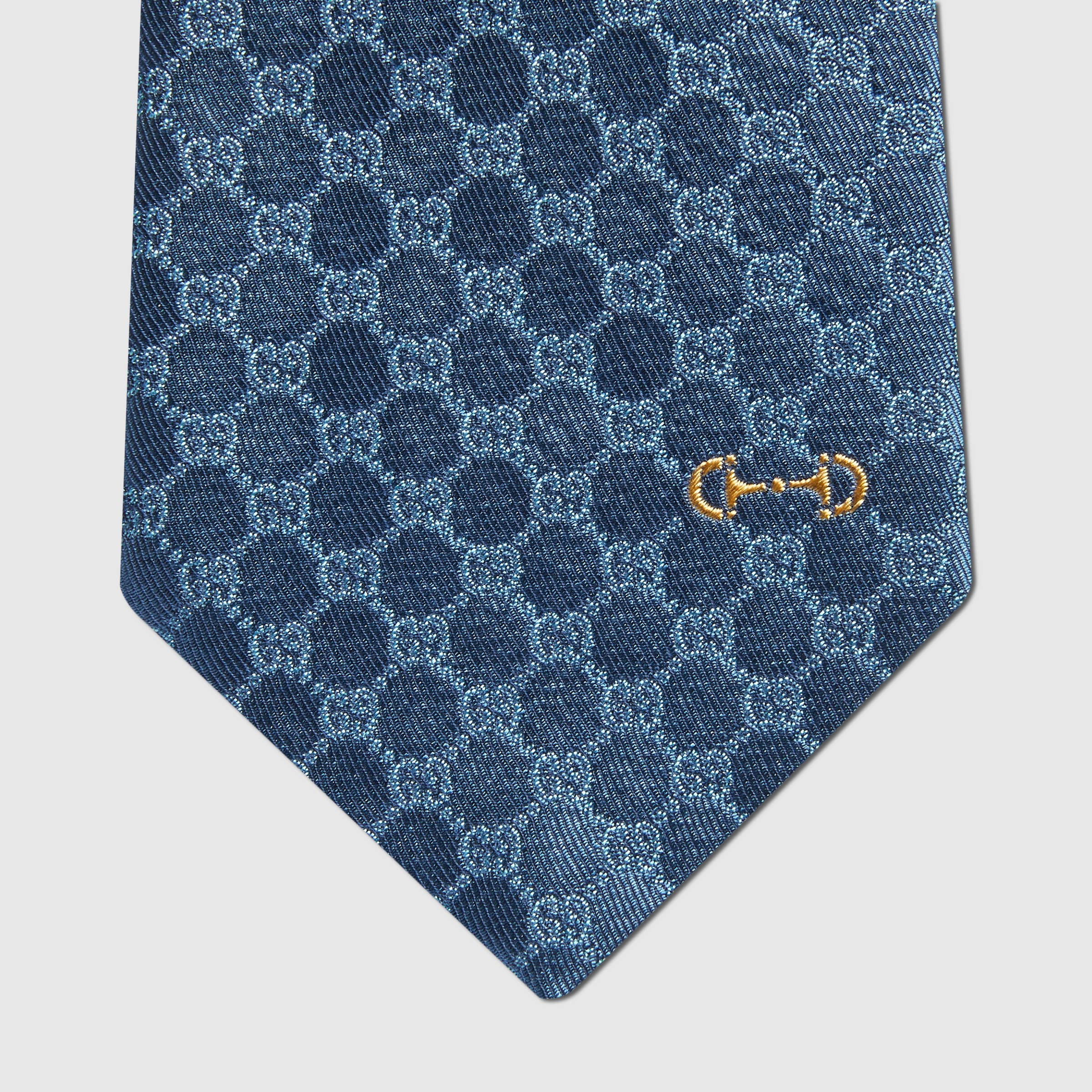 GG silk jacquard tie - 4