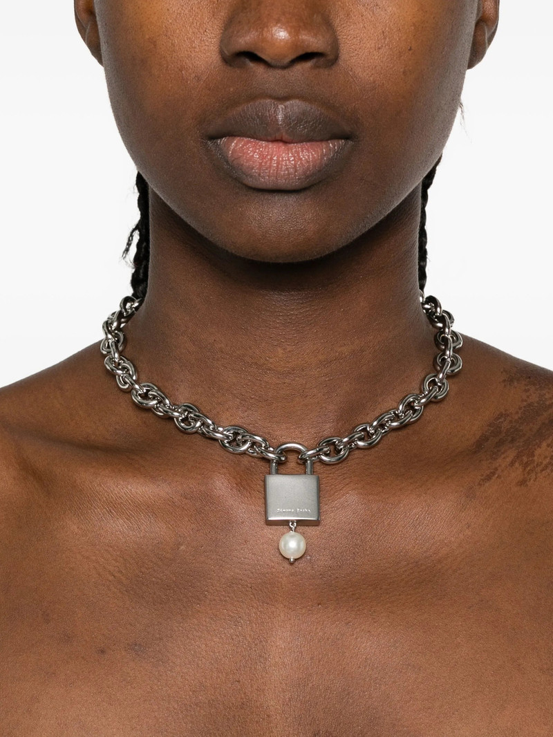 Simone Rocha Simone Rocha Padlock Pearl Necklace outlook