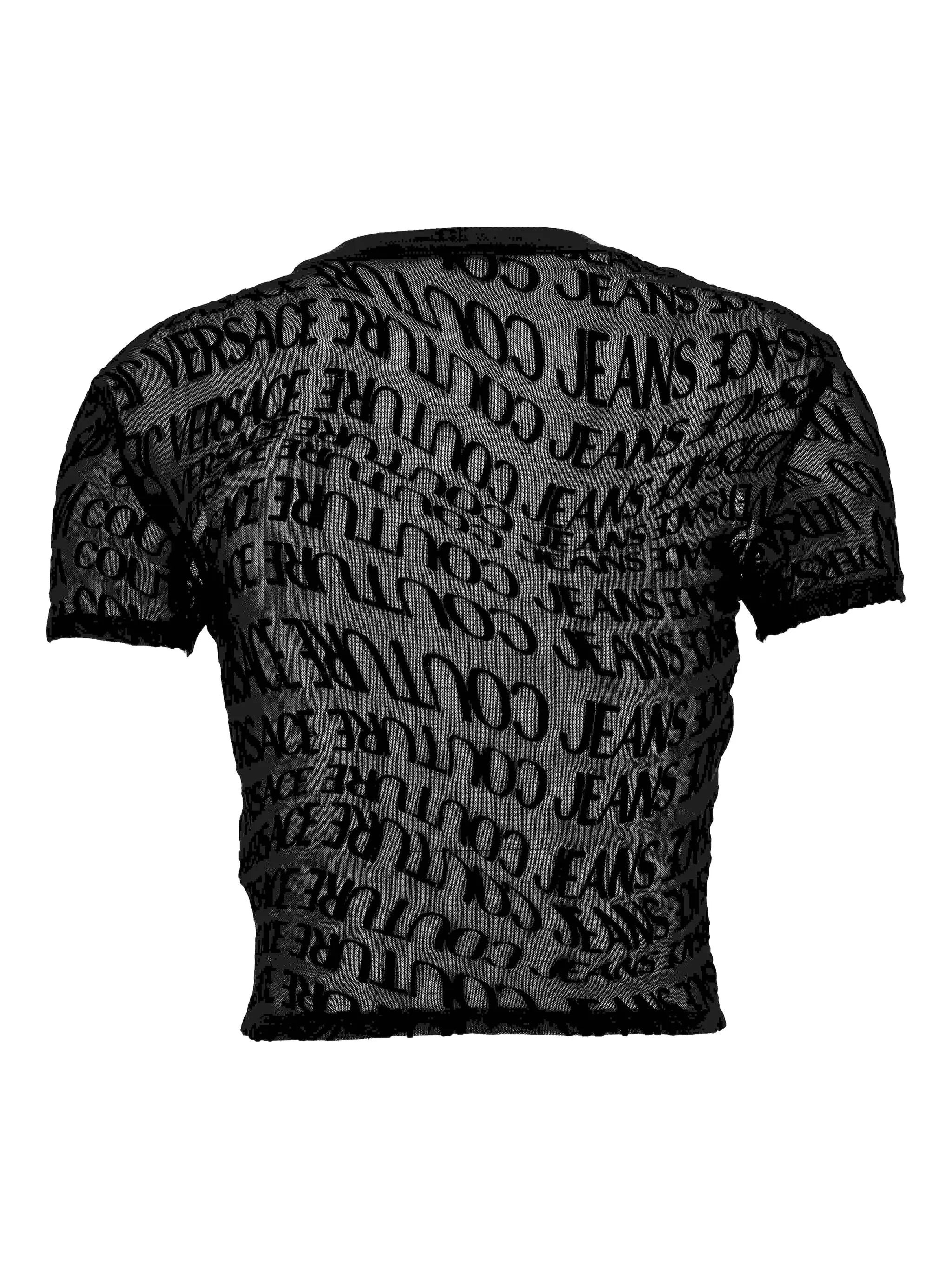 Versace Jeans Couture Logo-print Mesh Top - 2