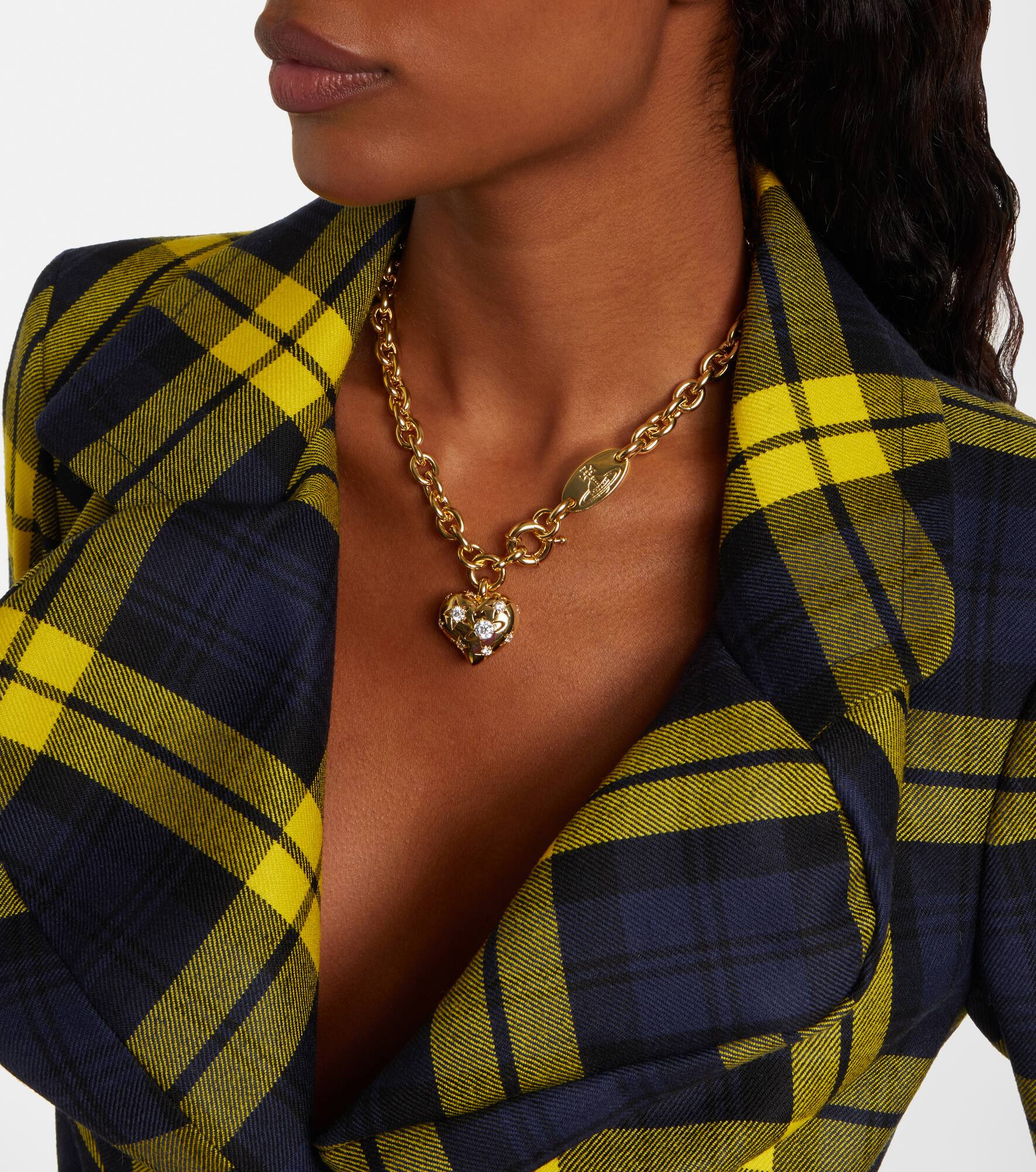 Lee embellished gold-plated necklace - 3