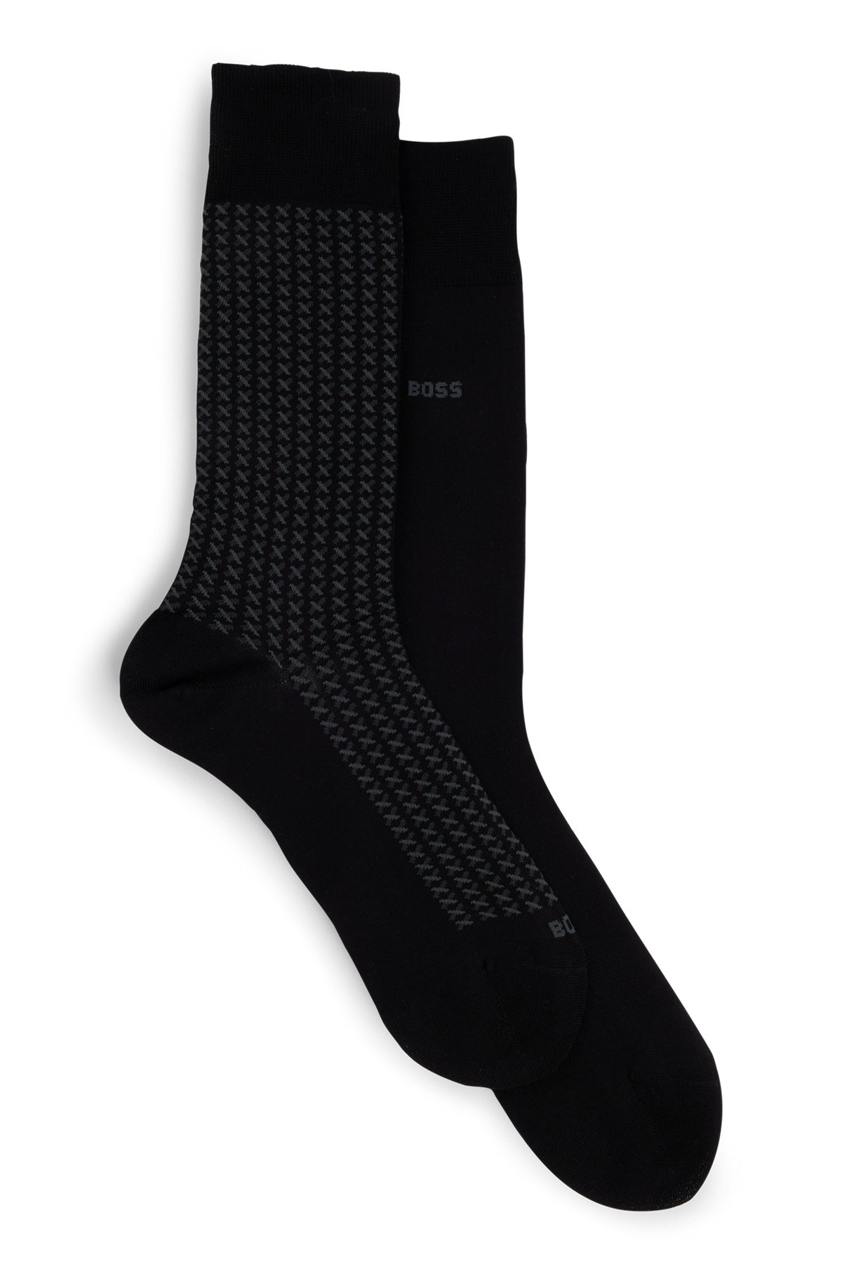 TWO-PACK OF REGULAR-LENGTH SOCKS WITH MERCERIZED FINISH - 1
