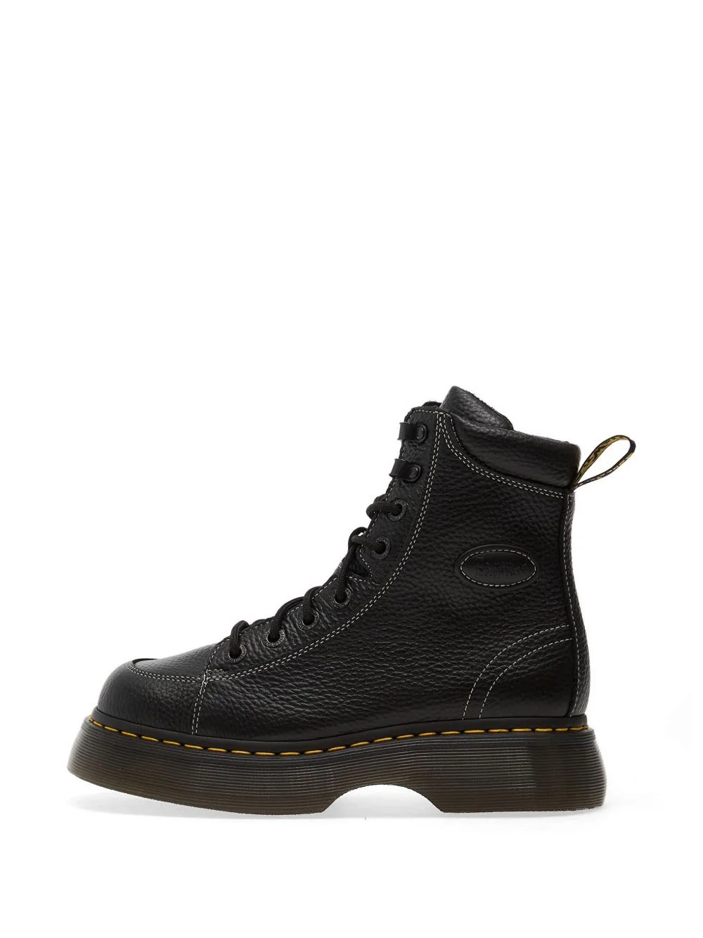 Buzz 8i pebbled-leather lace-up boots - 1