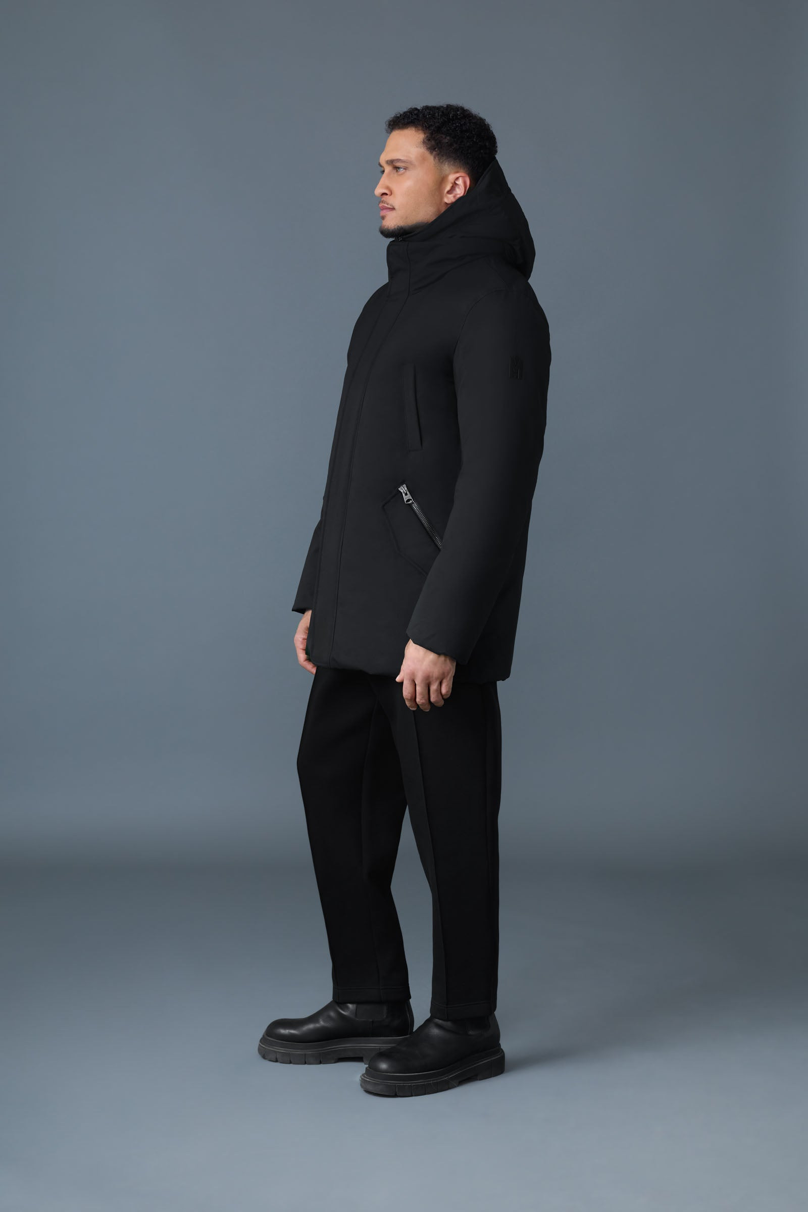 EDWARD 2-in-1 down coat with removable hooded bib for men - 3