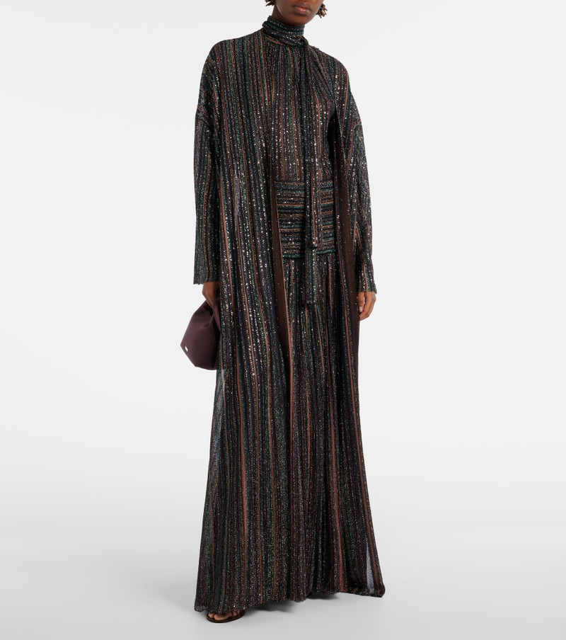 Missoni Chevron lamé cardigan outlook