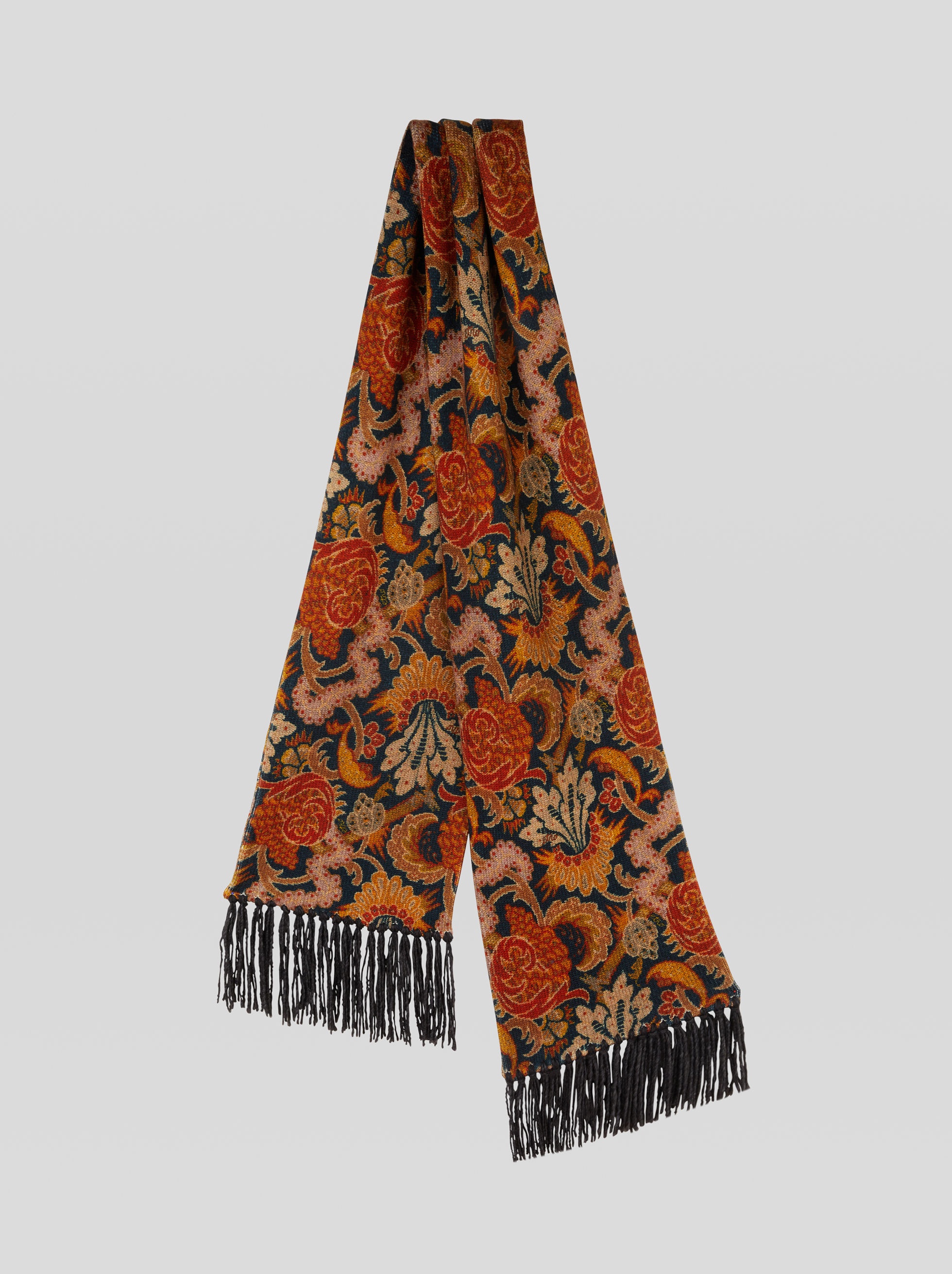 FLORAL TRICOT SCARF - 1