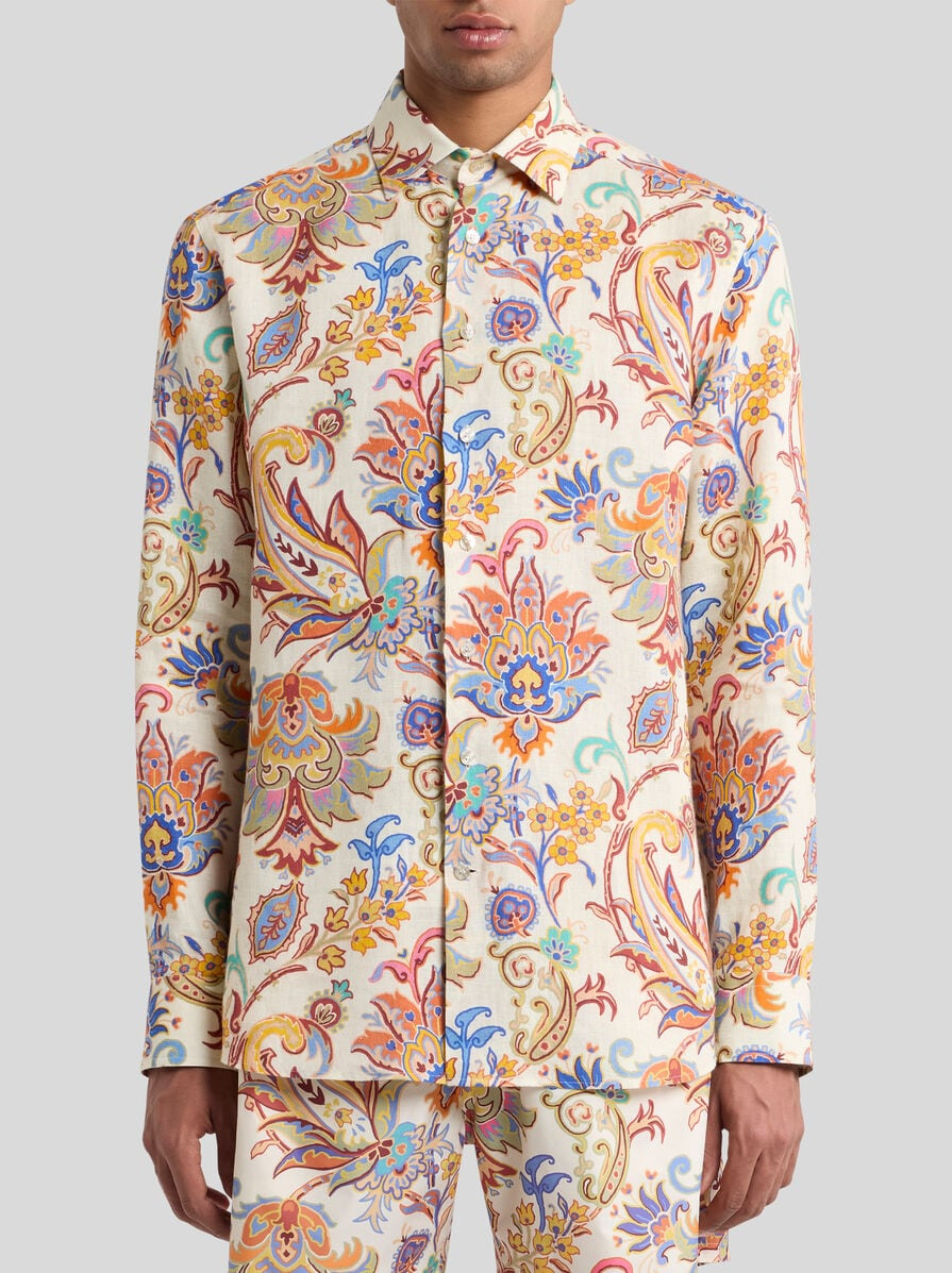PRINTED LINEN SHIRT - 2