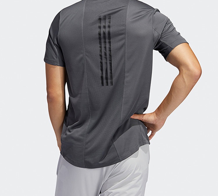 adidas Trg Tee H.Rdy Sports Training Short Sleeve Gray FM2100 - 4