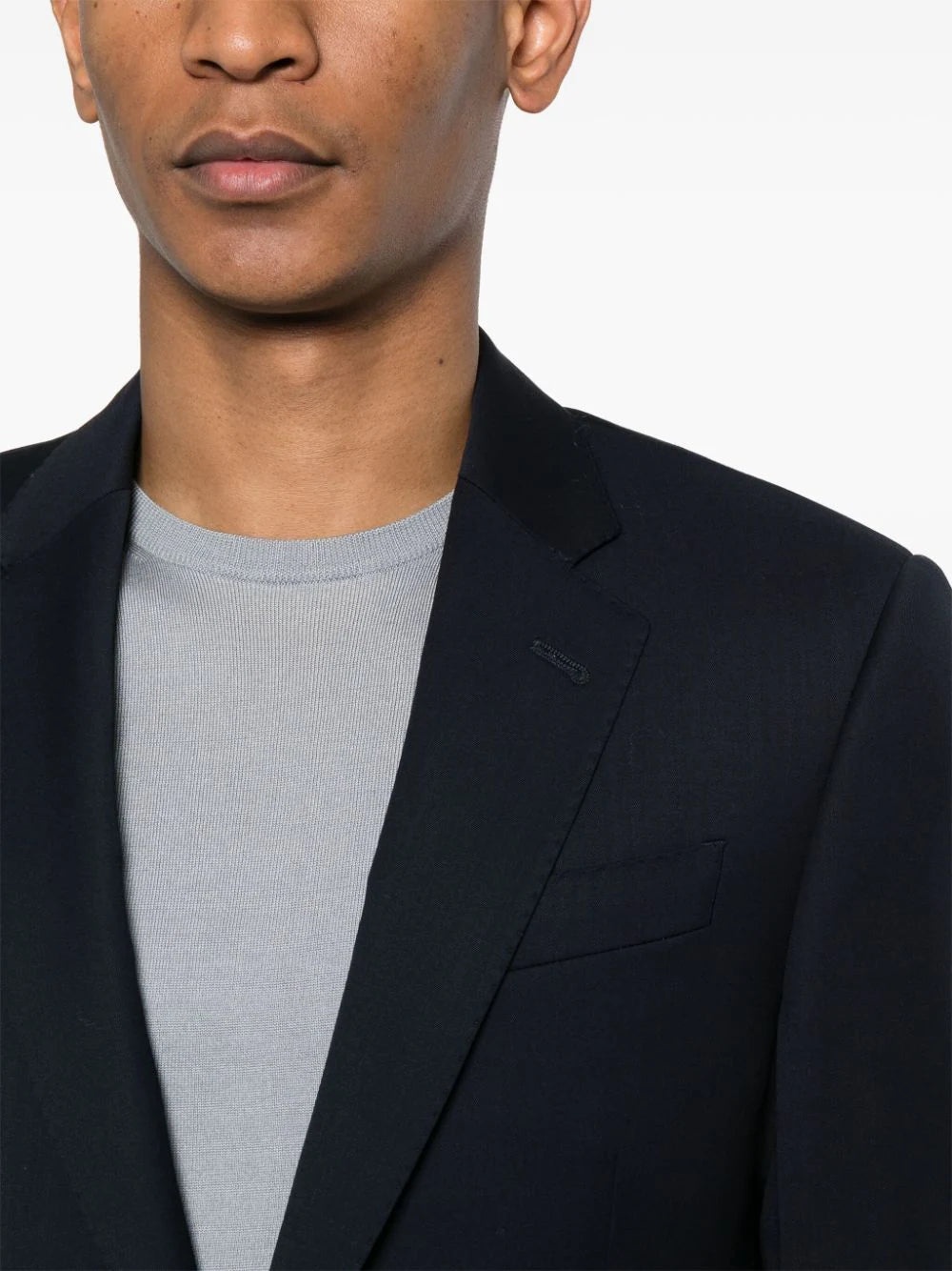 SINGLE-BREASTED VIRGIN-WOOL SUIT - 5
