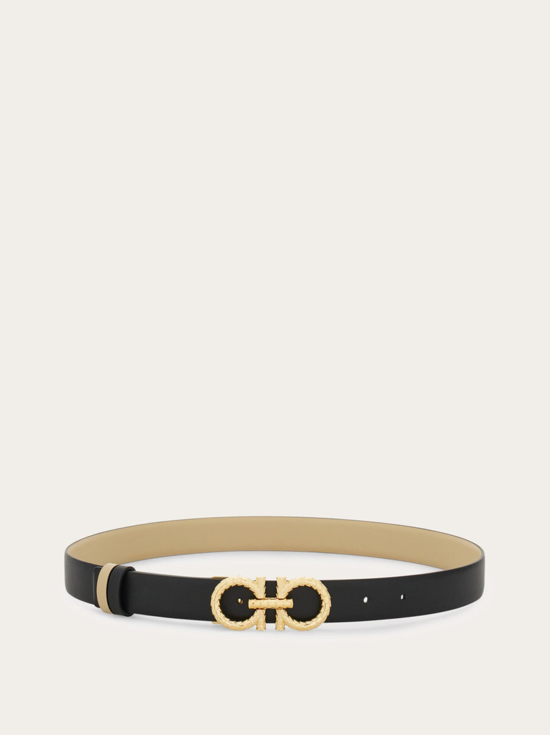 Adjustable and reversible Gancini belt 3