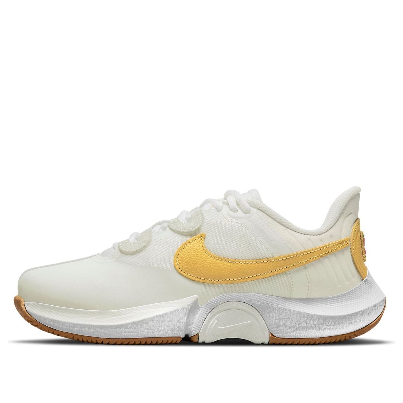 (WMNS) Nike Court Air Zoom GP Turbo Tennis Shoes White/Orange CK7580-155 - 1