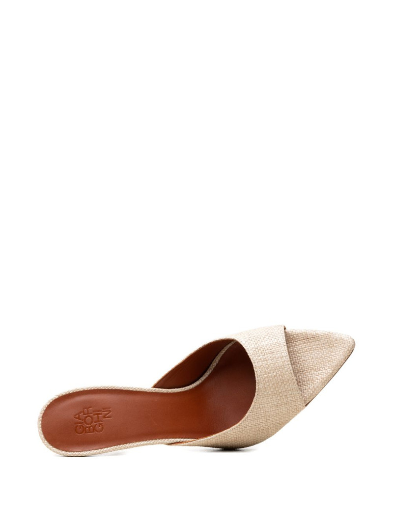 raffia point-toe sandals 4