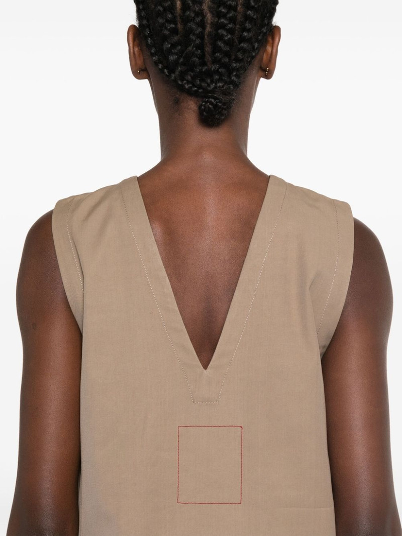 V-back draped dress 5