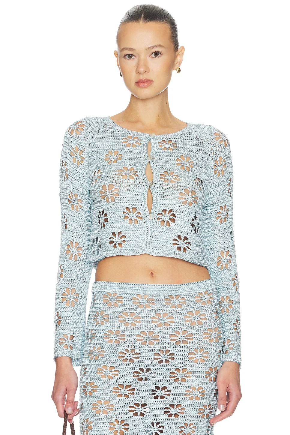 Floral Crochet Cardigan - 1