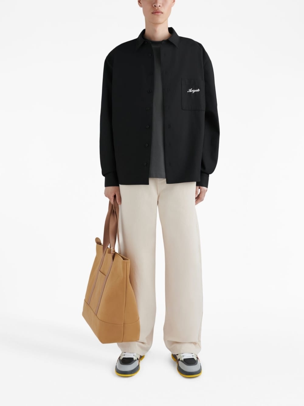 Flow logo-print overshirt - 2