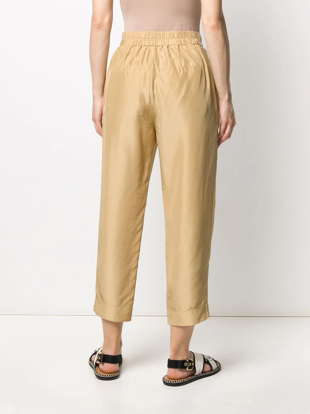 cropped relaxed trousers - 4