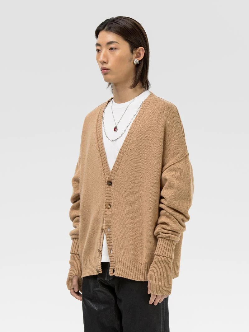 OVERSIZED LOGO CARDIGAN - 4