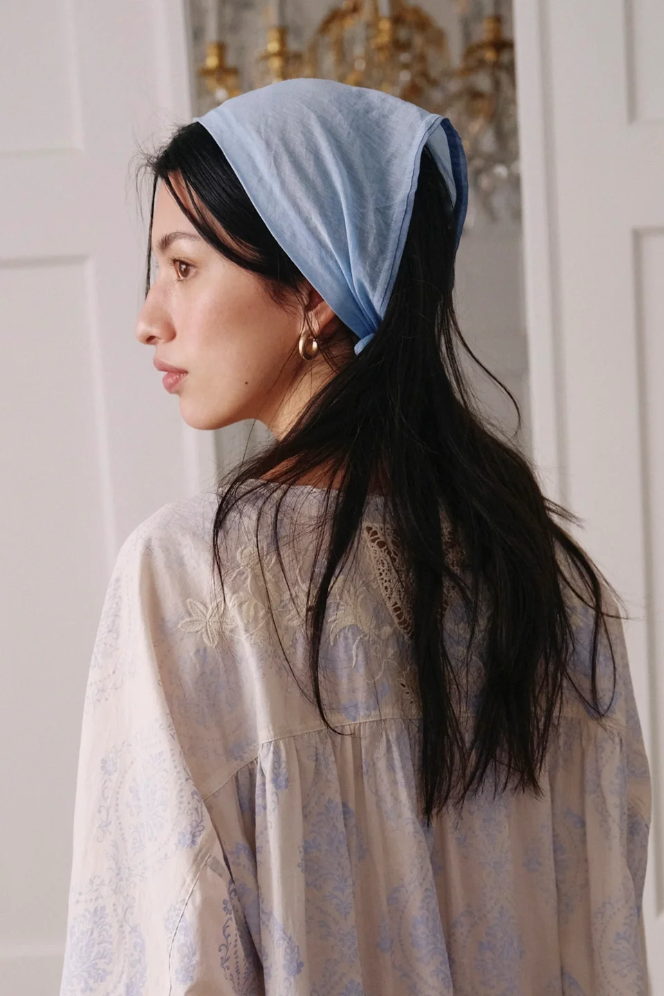 Graceland Solid Sheer Hair Scarf - 1