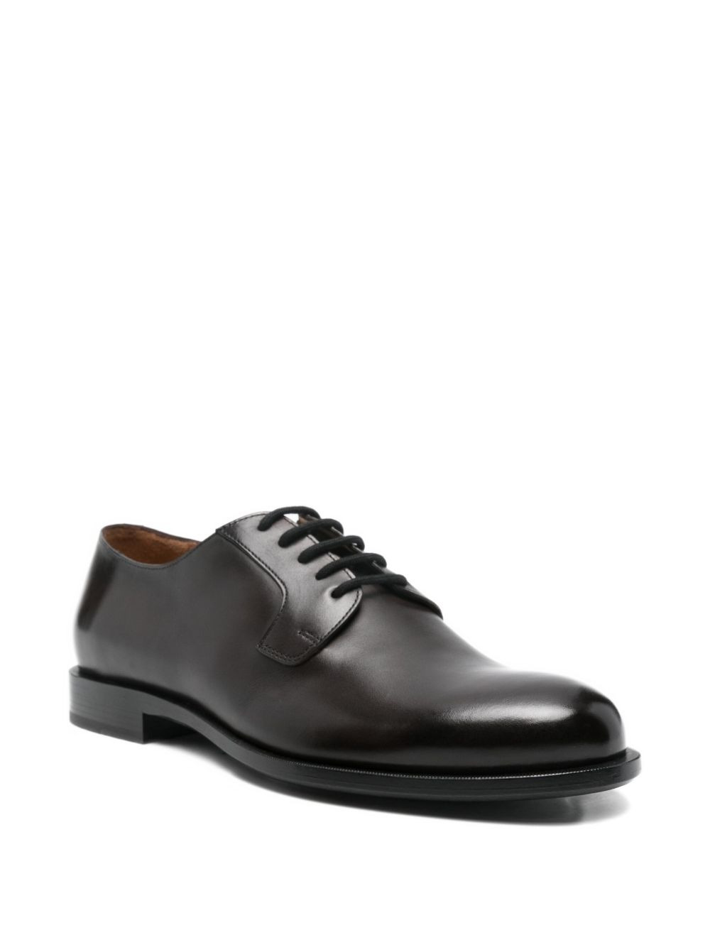 leather lace-up shoes - 2