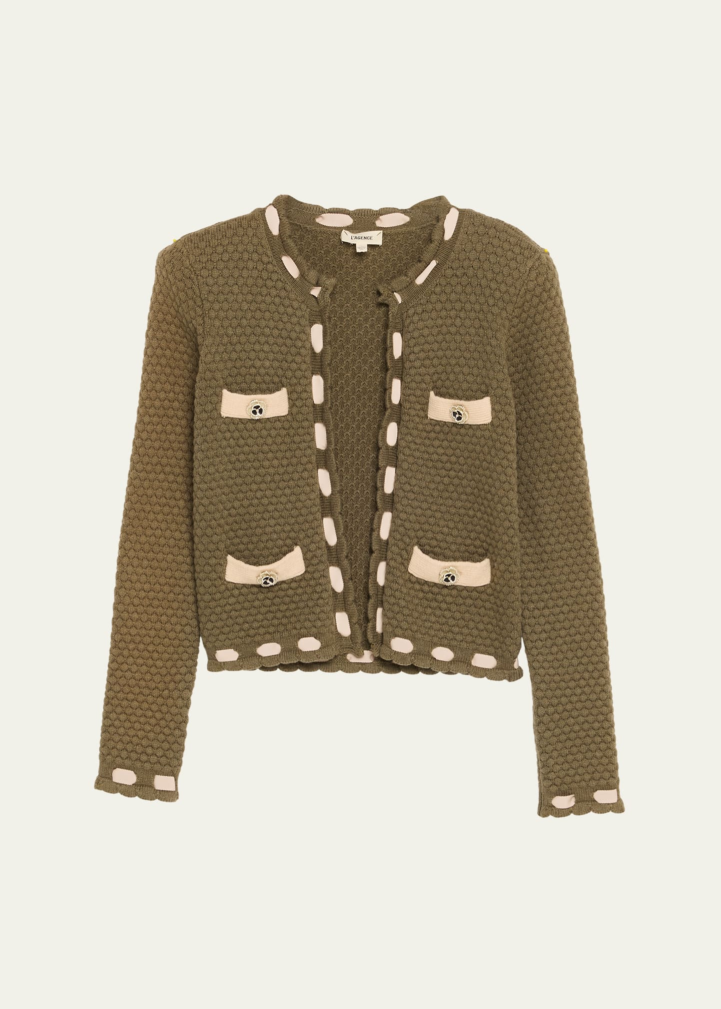Astor Contrast Trim Cardigan - 1