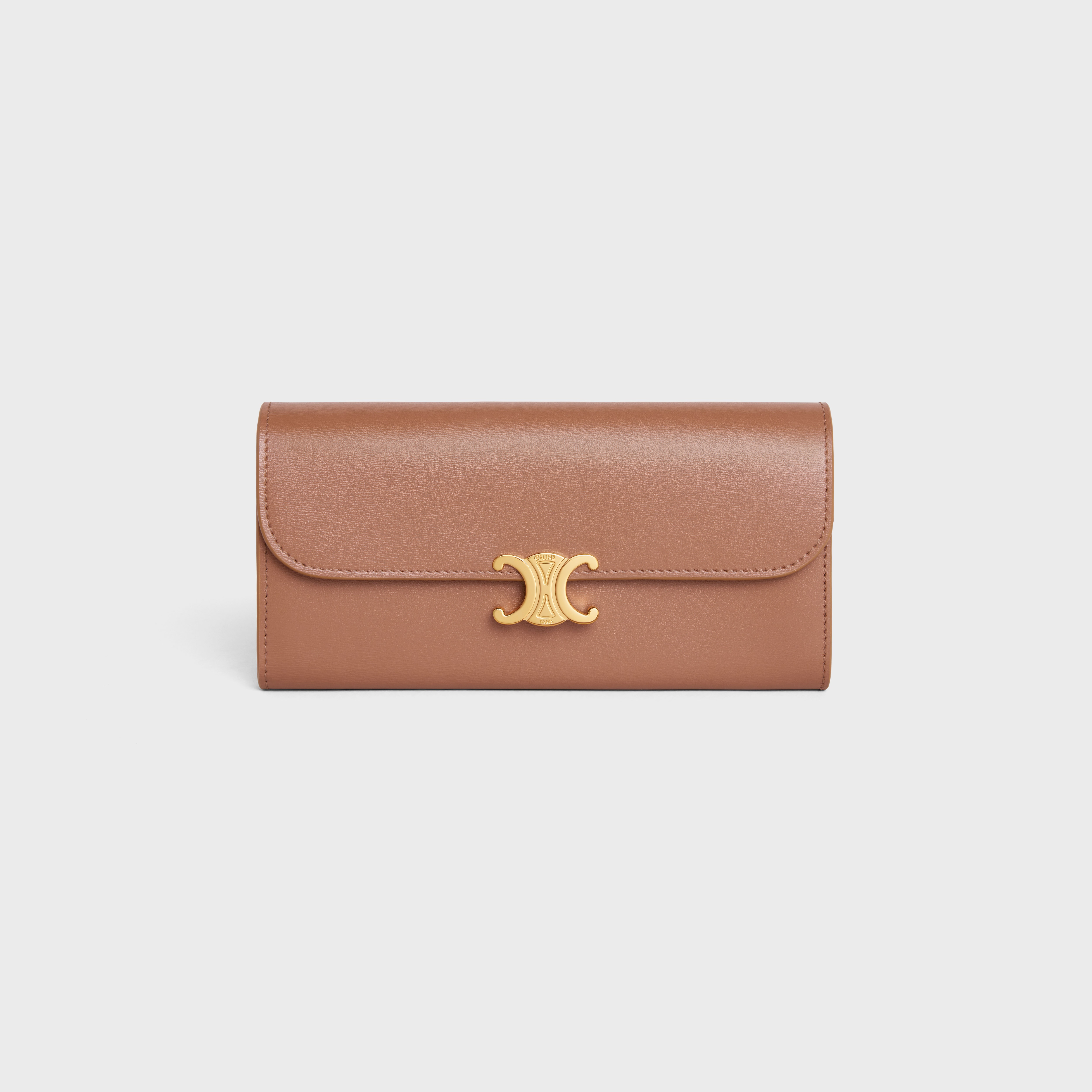 LARGE WALLET TRIOMPHE in Shiny calfskin - 1