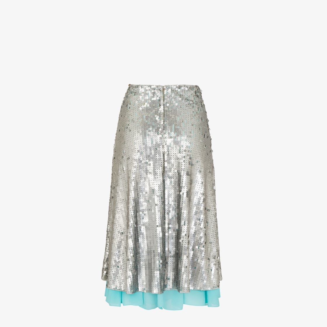 Skirt with silver sequin embroidery - 2