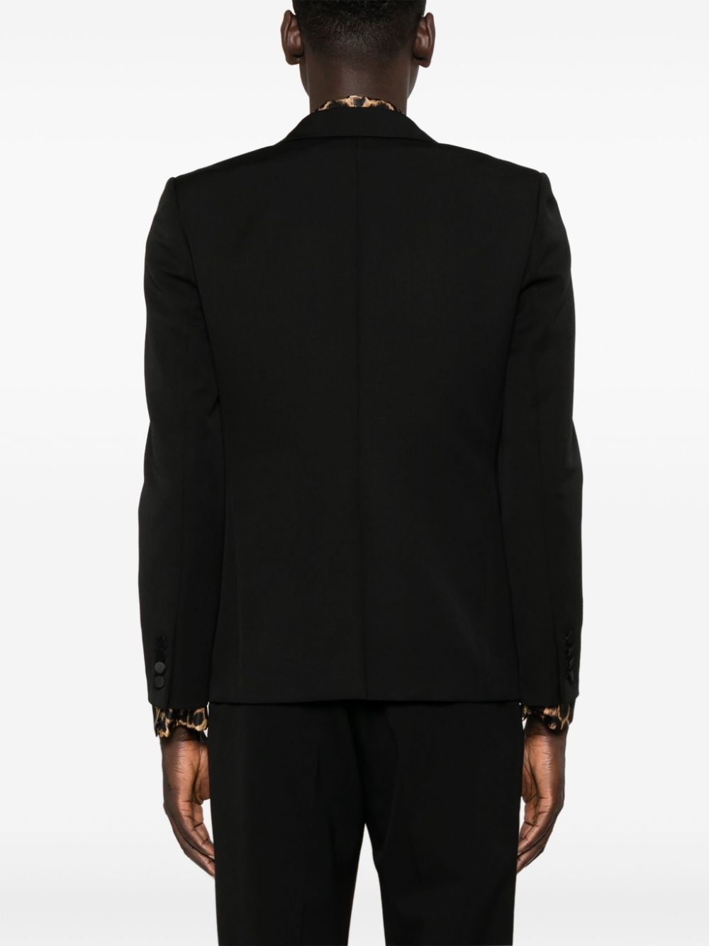 virgin wool tuxedo jacket - 4