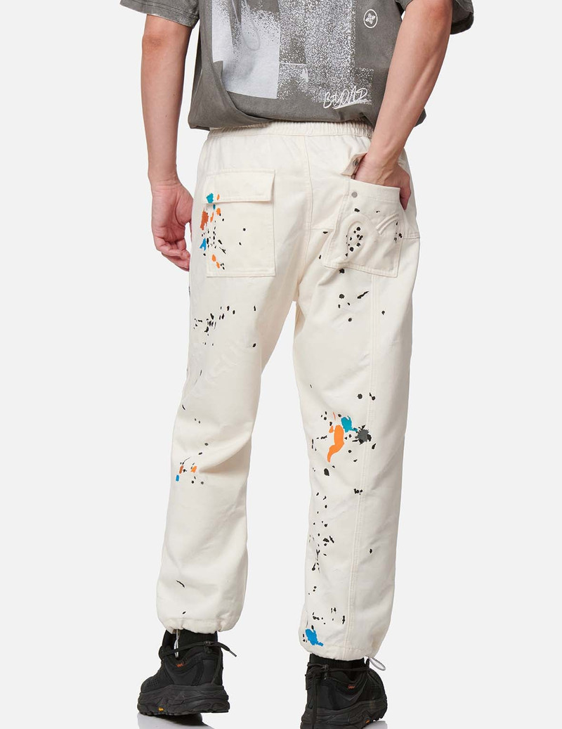 Paint Splash Print Monogram Denim Pants 9