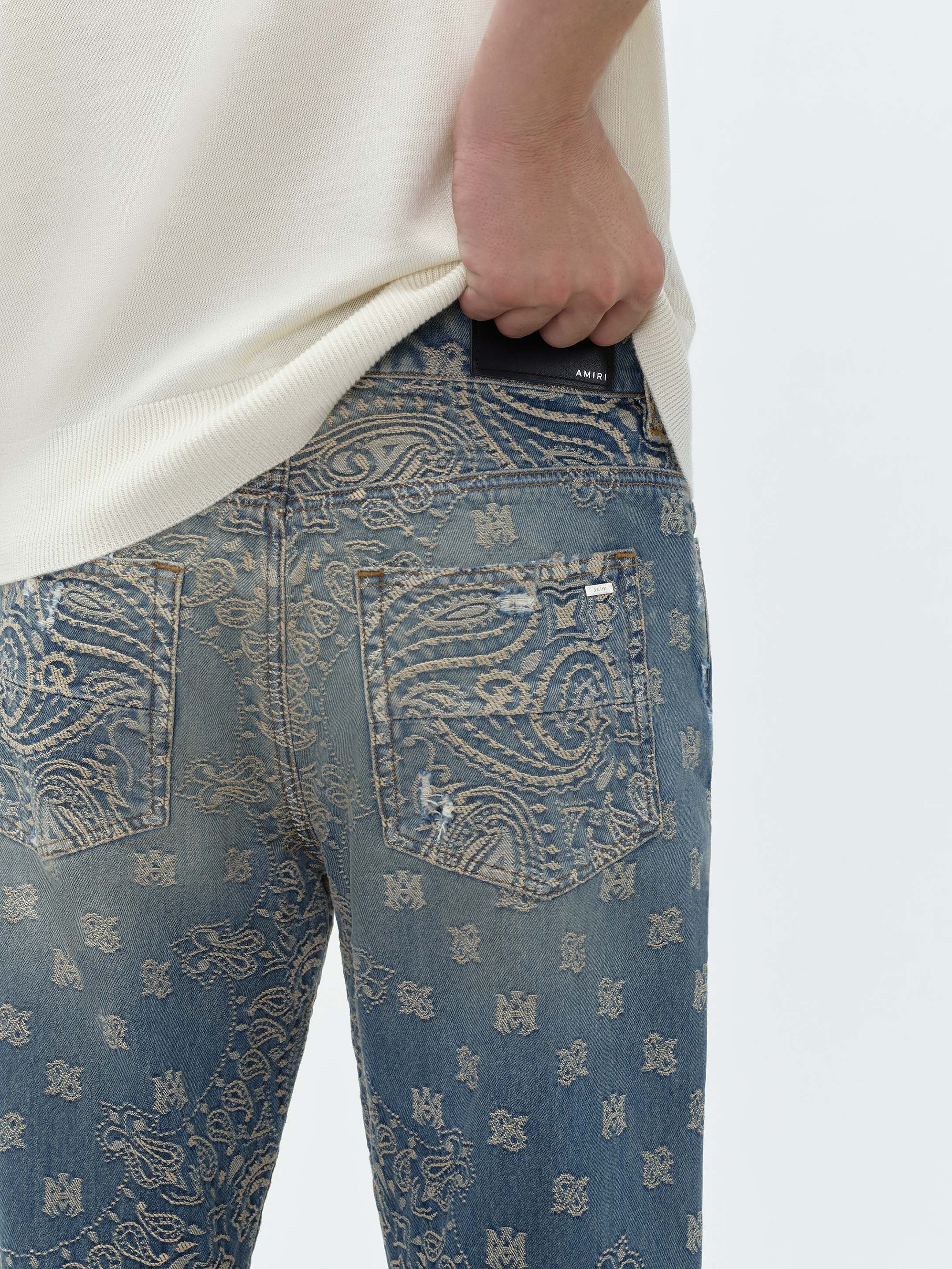 BANDANA JACQUARD STRAIGHT JEAN - 7