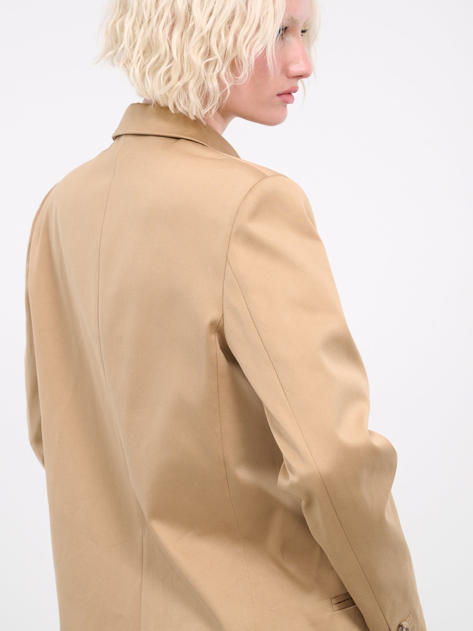 Double-Breasted Tailored Coat - 5