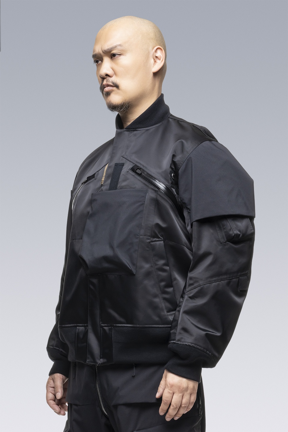 SAC-J2762 sacai / ACRONYM Bomber Jacket Black - 5