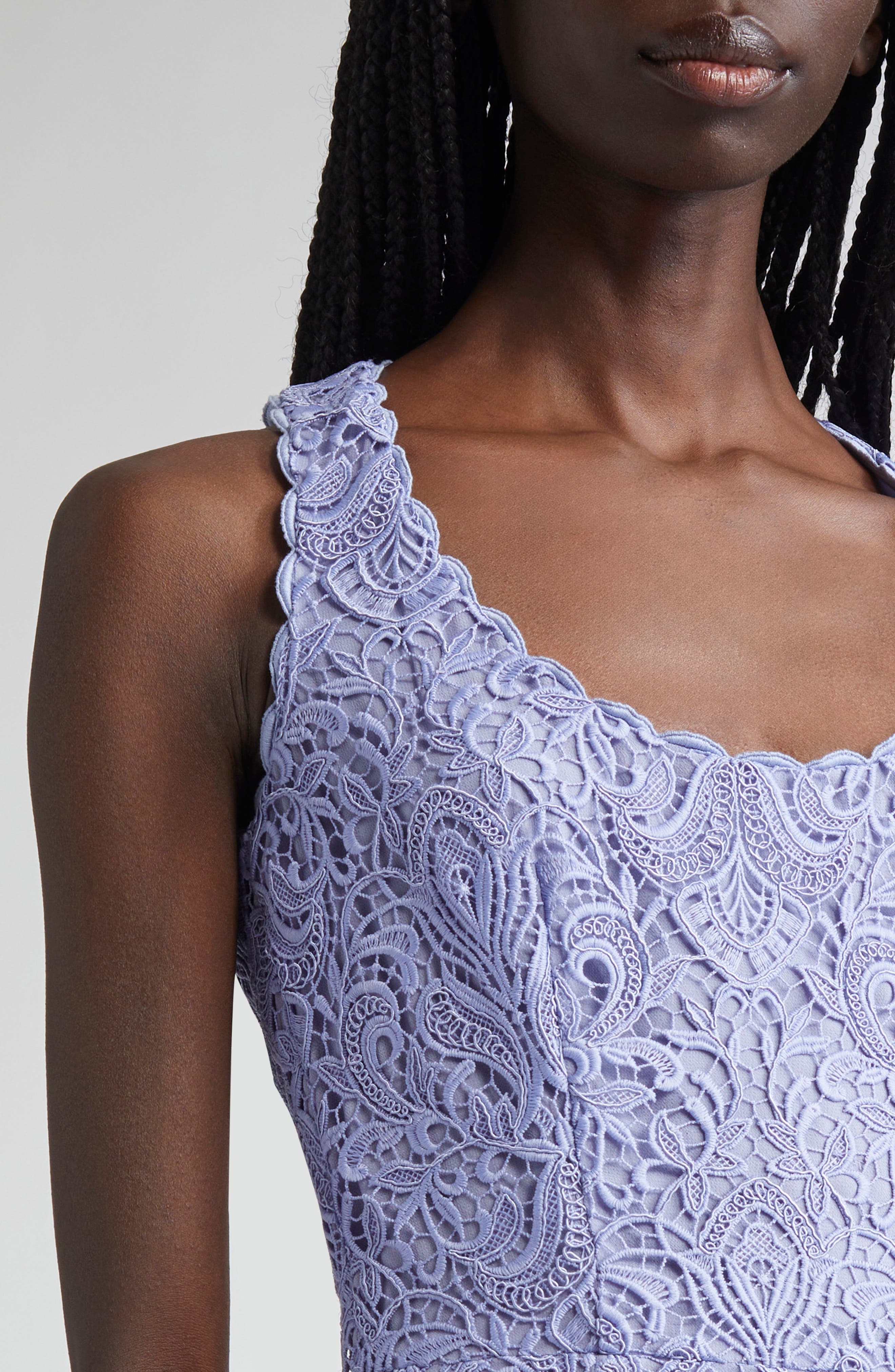 Etro Guipure Lace Midi Dress in Glicine 2 at Nordstrom - 5