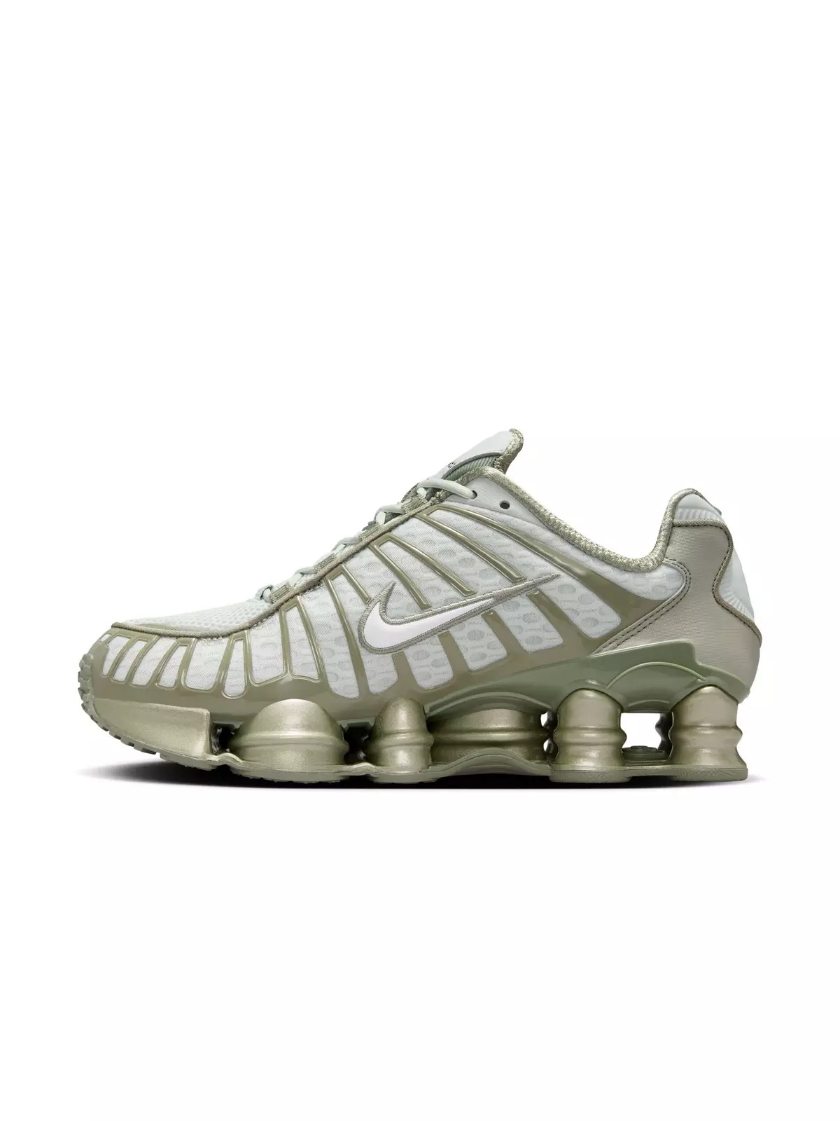 Shox TL "Light Silver/White/Light Army" Women's Shoe - 4