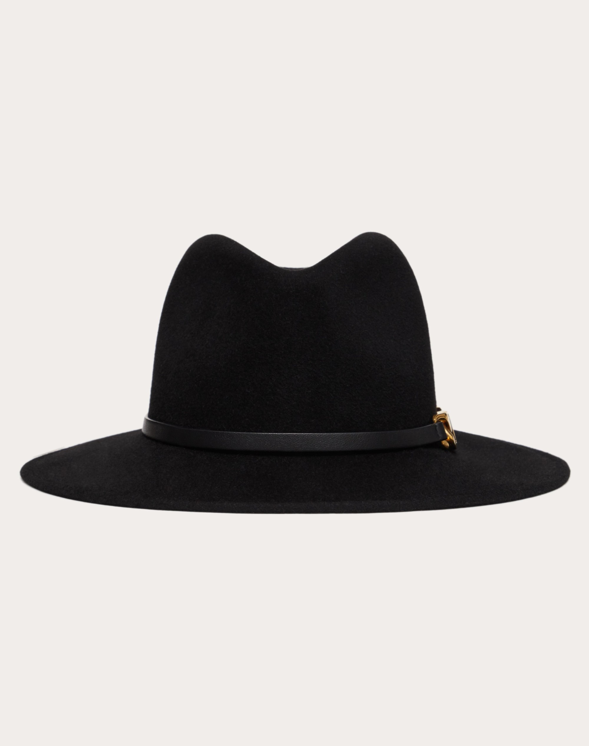 VALENTINO GARAVANI VLOGO CHAIN FEDORA HAT - 1