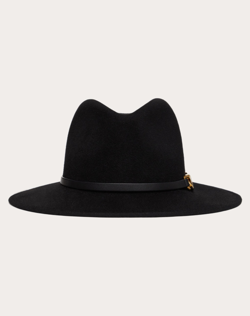 VALENTINO GARAVANI VLOGO CHAIN FEDORA HAT 1