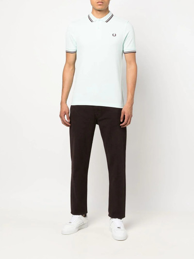 Fred Perry embroidered-logo short-sleeved polo shirt outlook