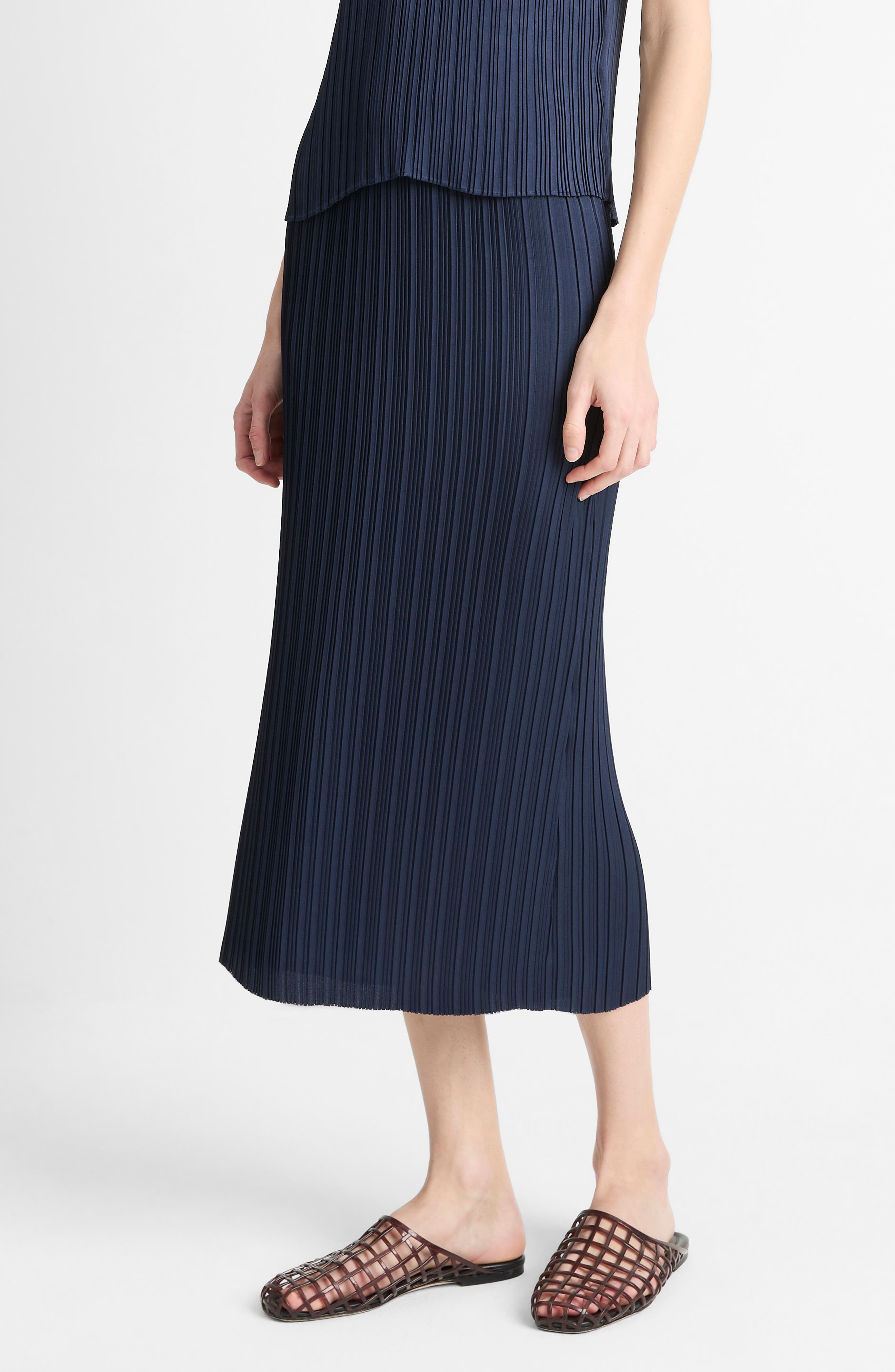 Vince Pleat Skirt in Coastal Blue at Nordstrom - 3