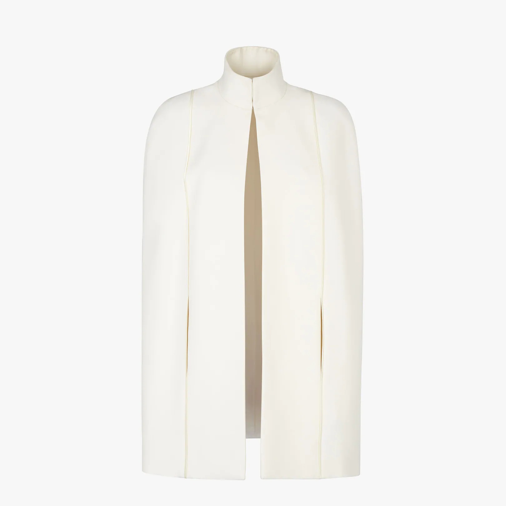 White wool and silk coat - 1
