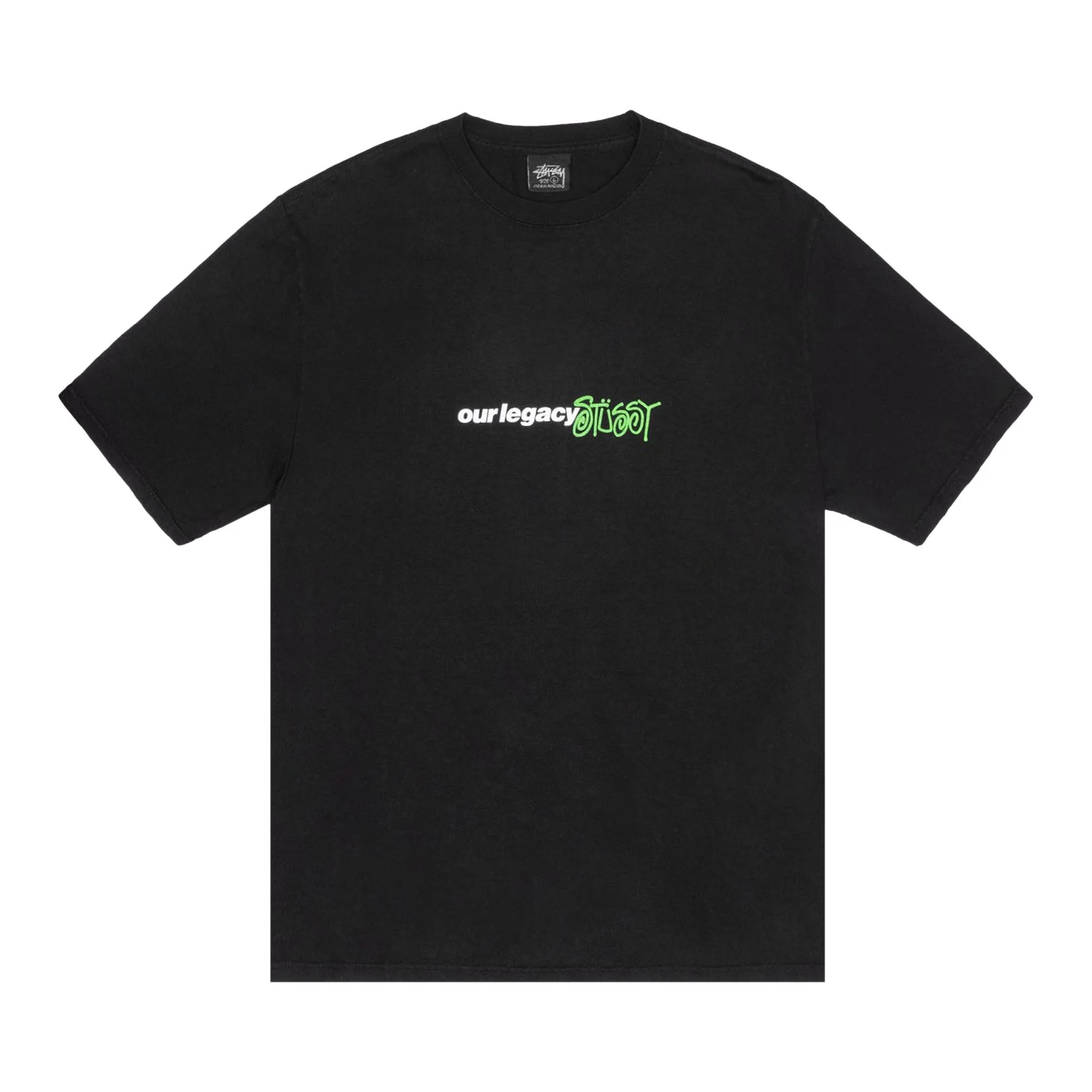 Stussy x Our Legacy Work Shop Sport Pigment Dyed Tee 'Black' - 1