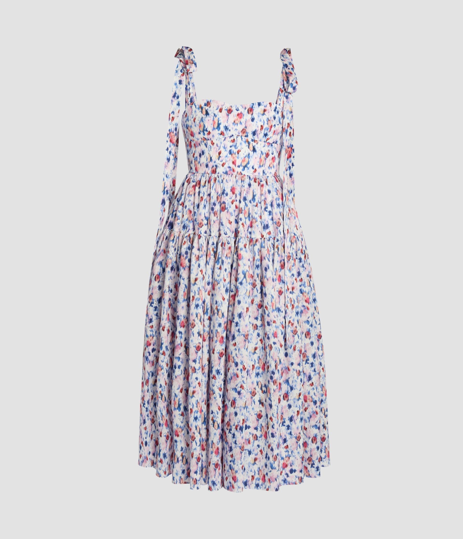 STRAPPY FIT AND FLARE MIDI DRESS - 2