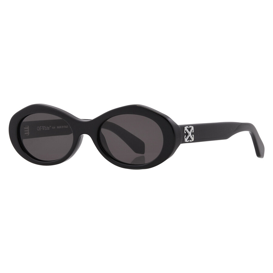 Off-White EDISON Dark Grey Oval Men's Sunglasses OERI13G 1007 55 - 2