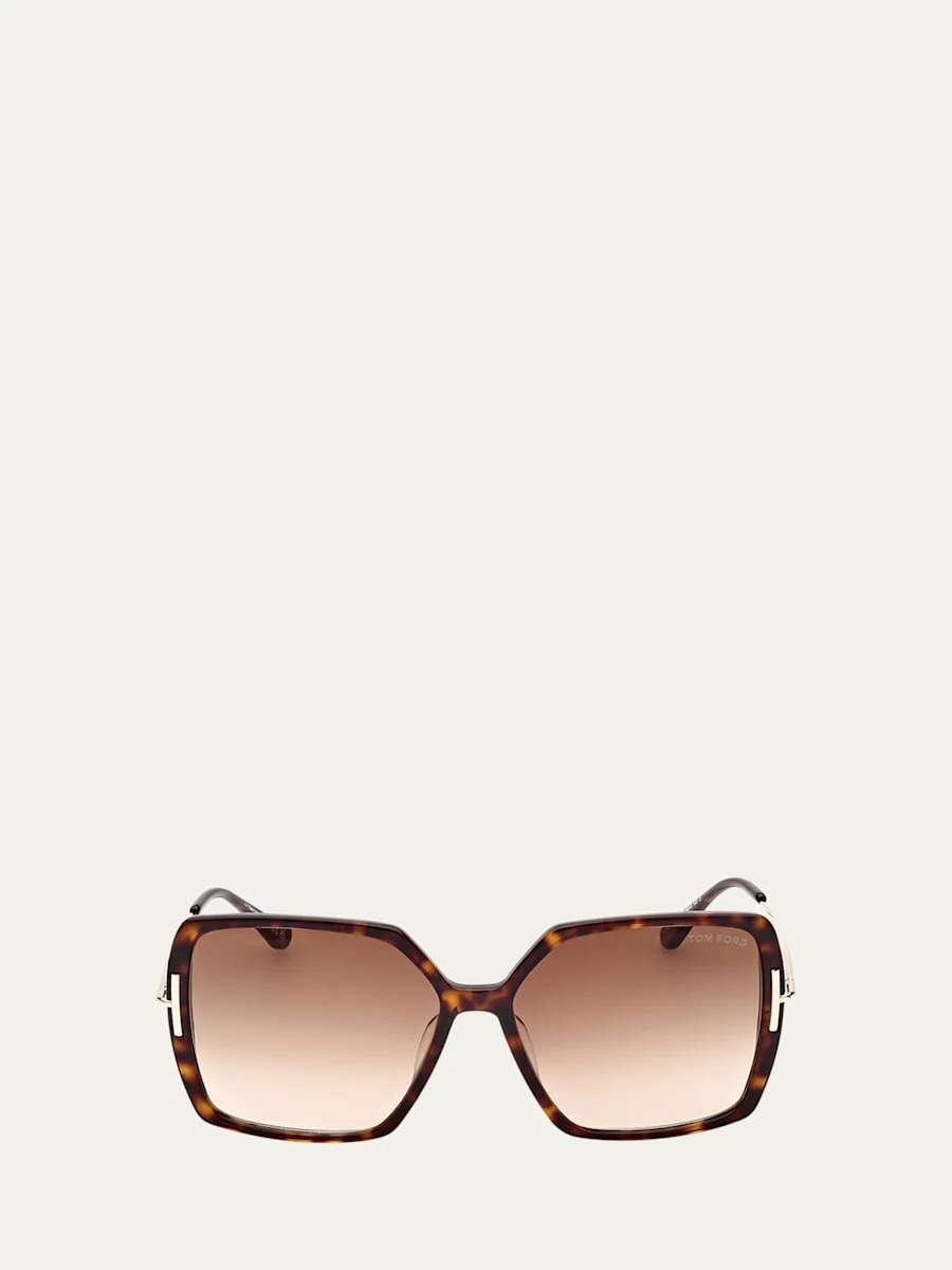 Joanna Mixed-Media Butterfly Sunglasses - 1