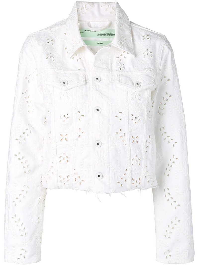 broderie anglaise denim jacket 1