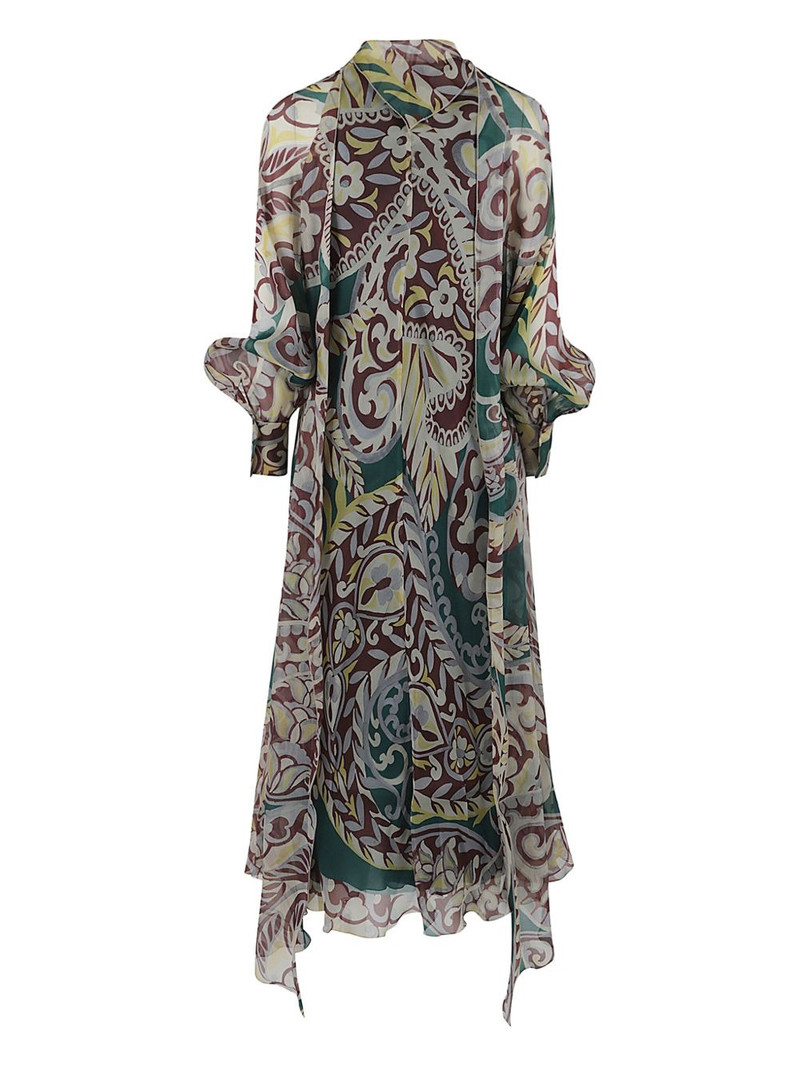 Etro paisley-print silk dress outlook