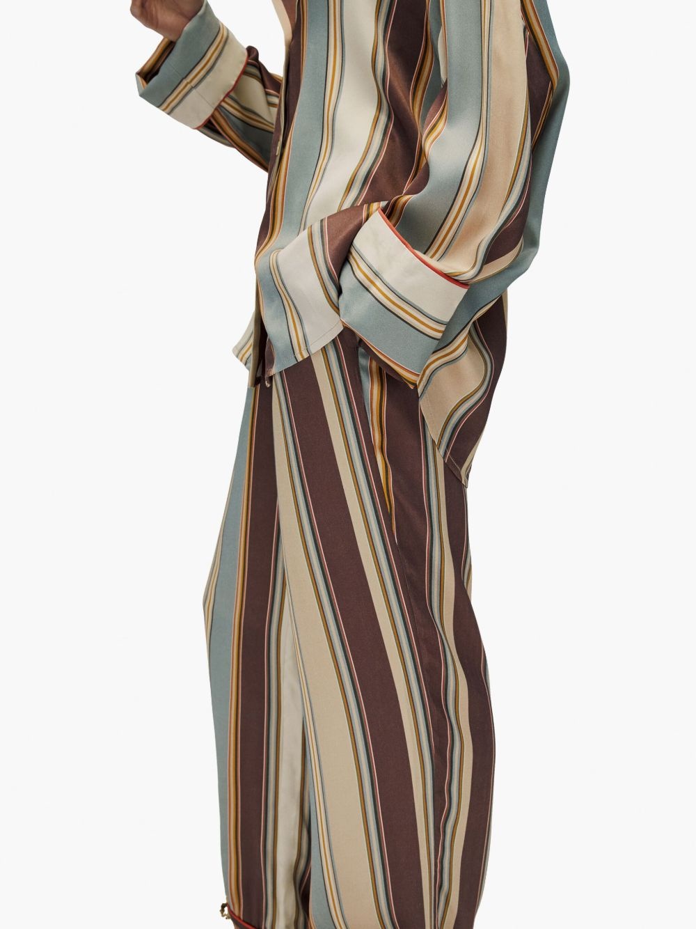 striped straight-leg trousers - 5