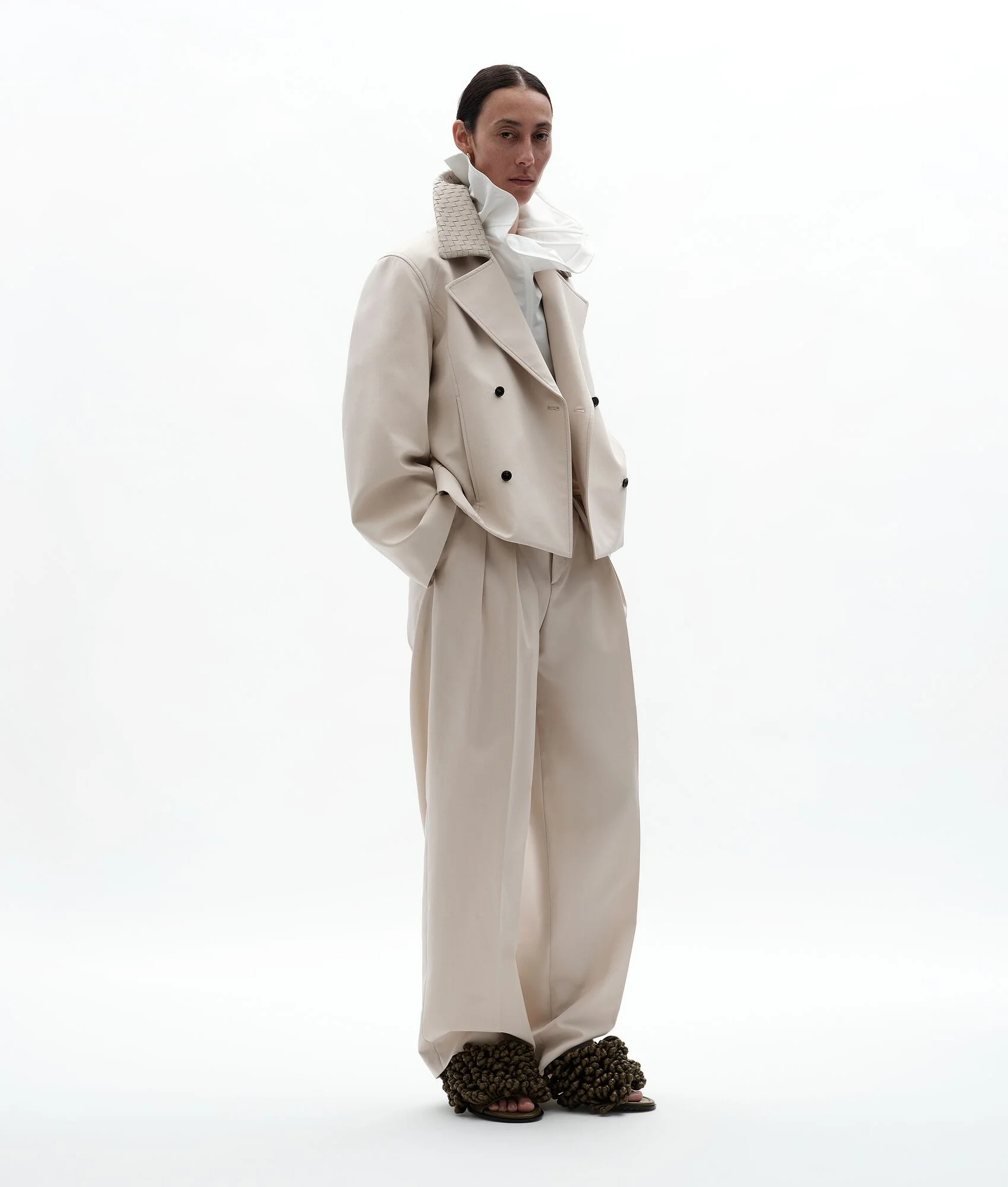 Wool Cotton Pants - 1