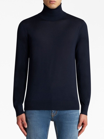 Etro Pegaso-embroidered high-neck jumper outlook